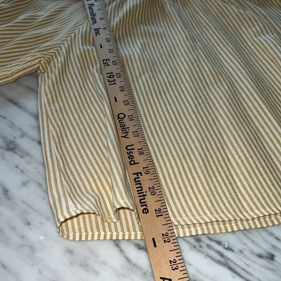 VELVET Briella Woven Striped Puff Sleeve Top, Size XS - Picture 10 of 11